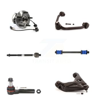 Front Left Bearing Lower Upper Control Arm with BJ Tie Rod Link Kit (6Pc) For Mazda B4000 K7T-107120