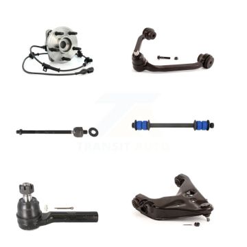 Front Left Bearing Lower Upper Control Arm Tie Rod Link Kit (6Pc) For Ford Explorer Sport K7T-107125