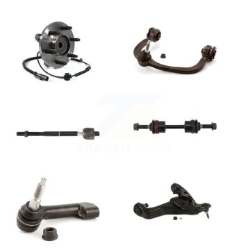 Front Left Bearing Lower Upper Control Arm Tie Rod Link Kit (6Pc) For Ford F-150 Lincoln K7T-107130