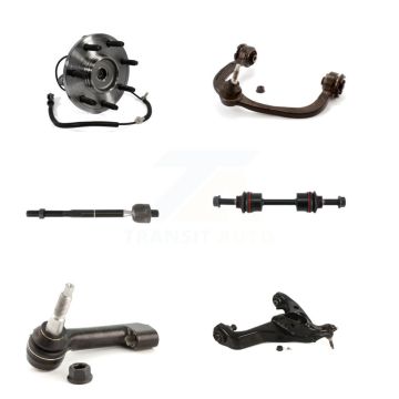 Front Left Bearing Lower Upper Control Arm with BJ Tie Rod Link Kit (6Pc) For Ford F-150 K7T-107132
