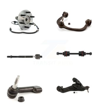 Front Left Bearing Lower Upper Control Arm with BJ Tie Rod Link Kit (6Pc) For Ford F-150 K7T-107133