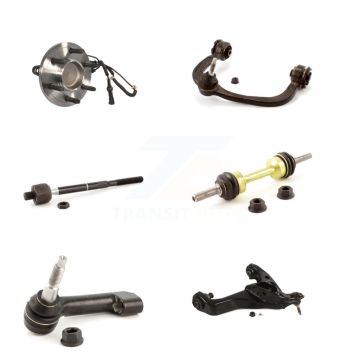 Front Left Bearing Lower Upper Control Arm Tie Rod Link Kit (6Pc) For Ford Expedition RWD K7T-107136