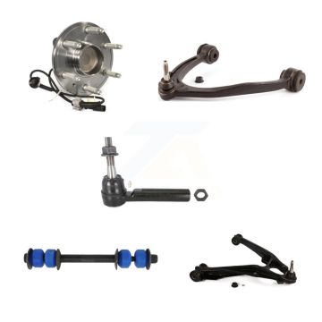 Front Left Bearing Lower Upper Control Arm Outer Tie Rod & Link Kit (5Pc) For GMC Sierra K7T-107140