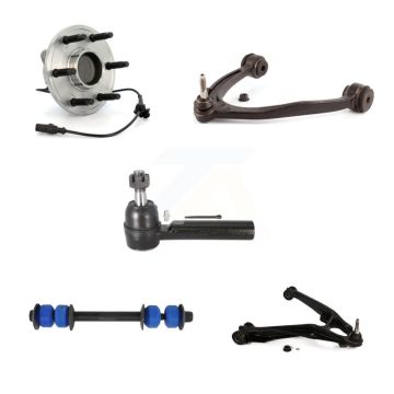 Front Left Bearing Lower Upper Control Arm Outer Tie Rod Link Kit (5Pc) For Chevrolet GMC K7T-107146
