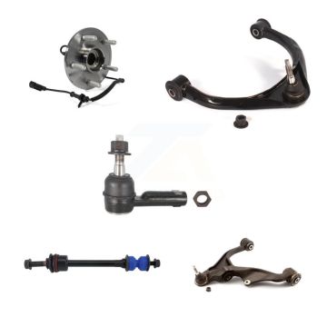 Front Left Bearing Lower Upper Control Arm Outer Tie Rod Link Kit (5Pc) For Ram 1500 4WD K7T-107148