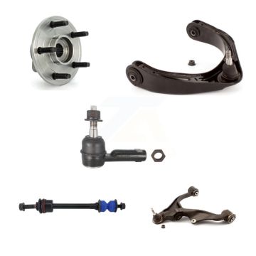 Front Left Hub Bearing Lower Upper Arm Outer Tie Rod & Link Kit (5Pc) For Dodge Ram 1500 K7T-107150