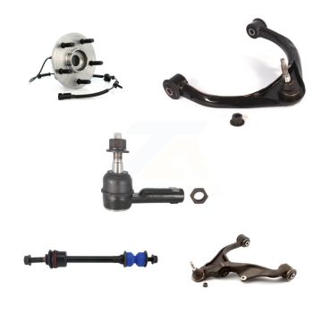 Front Left Hub Bearing Lower Upper Arm Outer Tie Rod & Link Kit (5Pc) For Dodge Ram 1500 K7T-107152