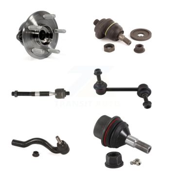 Front Left Bearing Upper Lower Ball Joint Tie Rod Link Kit (6Pc) For Jeep Grand Cherokee K7T-107171