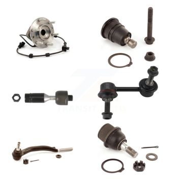 Front Left Bearing Upper Lower Ball Joint Tie Rod Link Kit (6Pc) For GMC Chevrolet Envoy K7T-107173