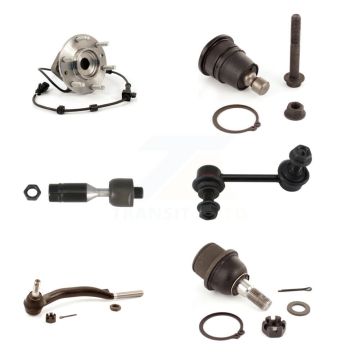 Front Left Bearing Upper Lower Ball Joint Tie Rod Link Kit (6Pc) For Chevrolet GMC Envoy K7T-107174