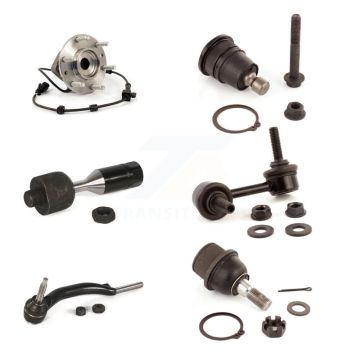 Front Left Bearing Upper Lower Ball Joint Tie Rod Link Kit (6Pc) For GMC Envoy Chevrolet K7T-107175