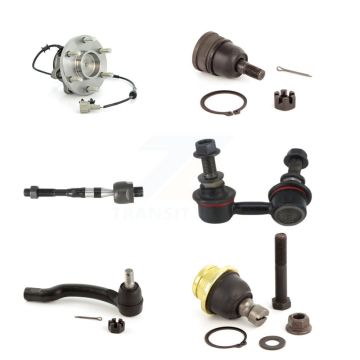 Front Left Bearing Upper Lower Ball Joint Tie Rod Link Kit (6Pc) For Nissan Frontier RWD K7T-107176