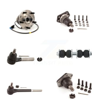 Front Bearing Upper Lower Ball Joint Tie Rod Link Kit (6Pc) For Chevrolet GMC Blazer S10 K7T-107179