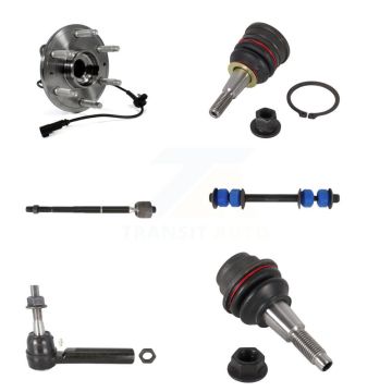 Front Bearing Upper Lower Ball Joint Tie Rod Link Kit (6Pc) For GMC Chevrolet Sierra 1500 K7T-107186