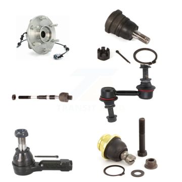 Front Bearing Upper Lower Ball Joint Tie Rod Link Kit (6Pc) For Nissan Pathfinder Armada K7T-107194