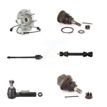 Front Bearing Upper Lower Ball Joint Tie Rod Link Kit (6Pc) For Chevrolet GMC Sierra 3500 K7T-107220