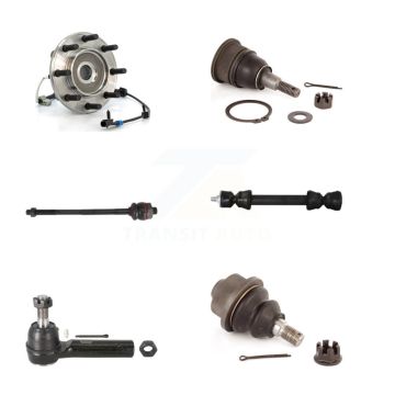 Front Bearing Upper Lower Ball Joint Tie Rod Link Kit (6Pc) For Chevrolet GMC Sierra 3500 K7T-107221