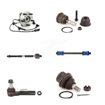 Front Hub Bearing Upper Lower Ball Joint Tie Rod Link Kit (6Pc) For Ford Ranger Explorer K7T-107234