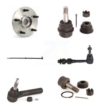 Front Left Hub Bearing Upper Lower Ball Joint Tie Rod & Link Kit (6Pc) For Dodge Ram 1500 K7T-107260