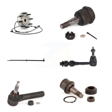 Front Left Bearing Upper Lower Ball Joint Tie Rod Link Kit (6Pc) For Dodge Ram 2500 3500 K7T-107261