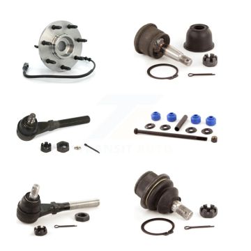 Front Left Bearing Upper Lower Ball Joint Tie Rod Sway Bar Link Kit (6Pc) For Ford F-150 K7T-107265