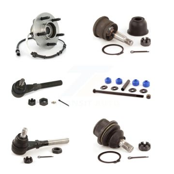 Front Left Bearing Upper Lower Ball Joint Tie Rod Sway Bar Link Kit (6Pc) For Ford F-150 K7T-107266