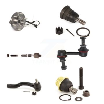 Front Left Bearing Upper Lower Ball Joint Tie Rod Link Kit (6Pc) For Nissan TITAN Armada K7T-107269