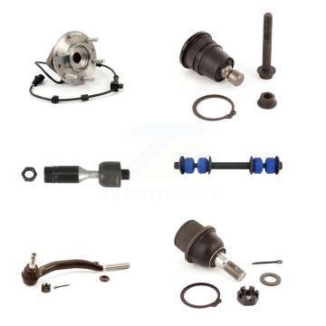 Front Left Bearing Upper Lower Ball Joint Tie Rod Link Kit (6Pc) For Chevrolet GMC Envoy K7T-107273