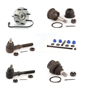 Front Right Bearing Upper Lower Ball Joint Tie Rod Sway Bar Link Kit (6Pc) For Ford F-150 K7T-107278