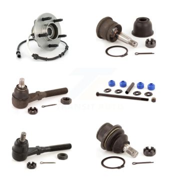 Front Right Bearing Upper Lower Ball Joint Tie Rod Sway Bar Link Kit (6Pc) For Ford F-150 K7T-107279