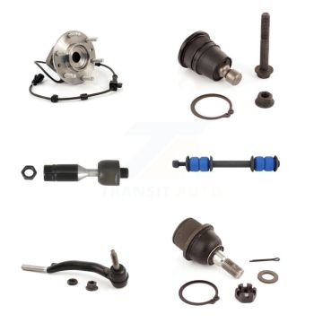 Front Right Bearing Upper Lower Ball Joint Tie Rod Link Kit (6Pc) For Chevrolet GMC Envoy K7T-107284