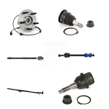 Front Right Bearing Upper Lower Ball Joint Tie Rod & Link Kit (6Pc) For 2011 Ram 1500 4WD K7T-107286