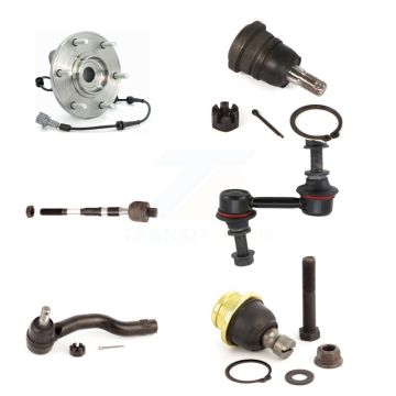 Front Right Bearing Upper Lower Ball Joint Tie Rod Link Kit (6Pc) For Nissan TITAN Armada K7T-107288