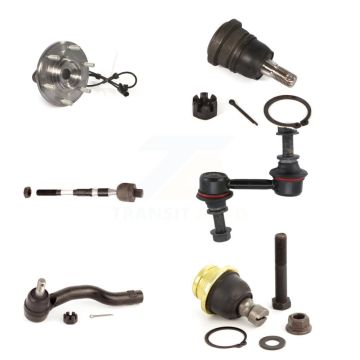 Front Right Bearing Upper Lower Ball Joint Tie Rod Link Kit (6Pc) For Nissan TITAN Armada K7T-107289