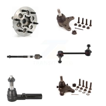 Front Right Bearing Upper Lower Ball Joint Tie Rod Sway Bar Link Kit (6Pc) For GMC Canyon K7T-107294