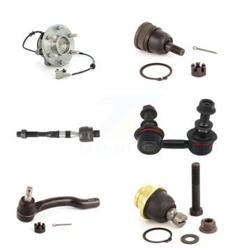 Front Right Bearing Upper Lower Ball Joint Tie Rod Link Kit (6Pc) For Nissan Frontier RWD K7T-107297