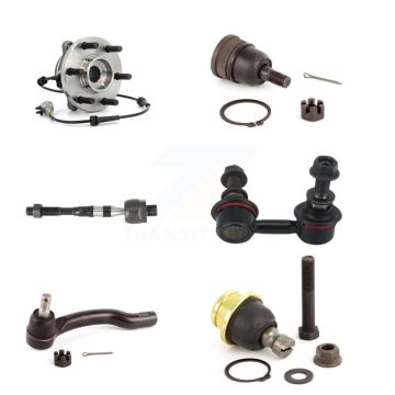 Front Right Bearing Upper Lower Ball Joint Tie Rod Link Kit (6Pc) For Nissan Frontier 4WD K7T-107298