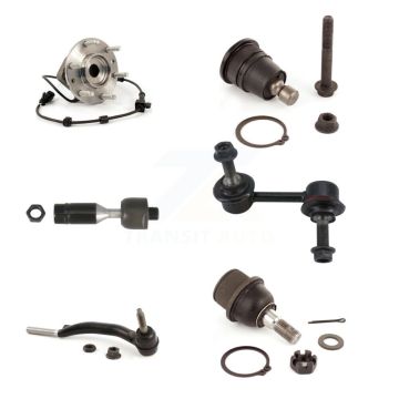 Front Right Bearing Upper Lower Ball Joint Tie Rod Link Kit (6Pc) For GMC Chevrolet Envoy K7T-107300