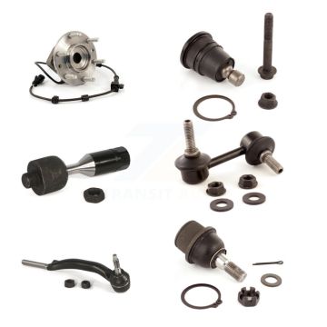 Front Right Bearing Upper Lower Ball Joint Tie Rod Link Kit (6Pc) For GMC Envoy Chevrolet K7T-107302