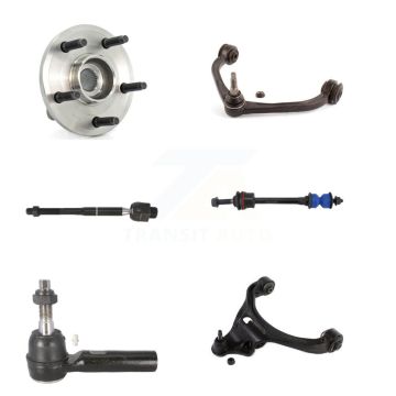 Front Left Bearing Lower Upper Control Arm Tie Rod Link Kit (6Pc) For Dodge Dakota Raider K7T-107310
