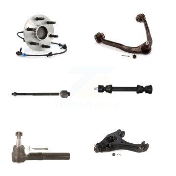 Front Left Bearing Lower Upper Control Arm Tie Rod Link Kit (6Pc) For Chevrolet Silverado K7T-107317