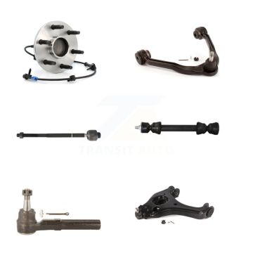 Front Left Bearing Lower Upper Control Arm Tie Rod Link Kit (6Pc) For Chevrolet Silverado K7T-107318