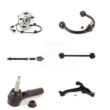 Front Left Bearing Lower Upper Control Arm Tie Rod Link Kit (6Pc) For Jeep Grand Cherokee K7T-107327