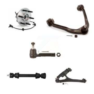 Front Left Bearing Lower Upper Control Arm Outer Tie Rod Link Kit (5Pc) For Chevrolet GMC K7T-107332