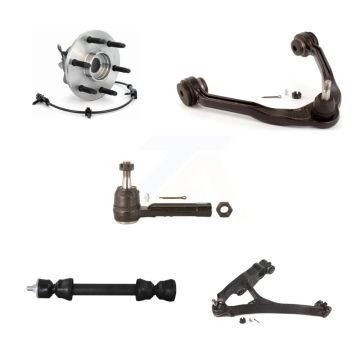 Front Left Bearing Lower Upper Control Arm Outer Tie Rod Link Kit (5Pc) For Chevrolet GMC K7T-107333