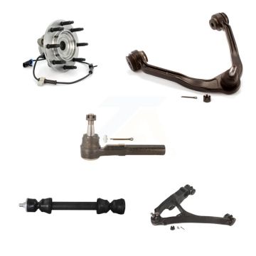 Front Left Bearing Lower Upper Control Arm Outer Tie Rod Link Kit (5Pc) For Chevrolet GMC K7T-107335