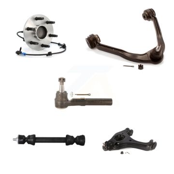 Front Left Bearing Lower Upper Control Arm Outer Tie Rod Link Kit (5Pc) For Chevrolet GMC K7T-107336