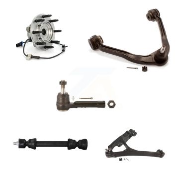 Front Left Bearing Lower Upper Control Arm Outer Tie Rod Link Kit (5Pc) For Chevrolet GMC K7T-107338