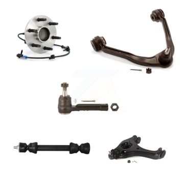 Front Left Bearing Lower Upper Arm Outer Tie Rod & Link Kit (5Pc) For Chevrolet GMC 1500 K7T-107339