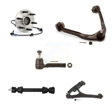 Front Left Bearing Lower Upper Control Arm Outer Tie Rod Link Kit (5Pc) For Chevrolet GMC K7T-107340